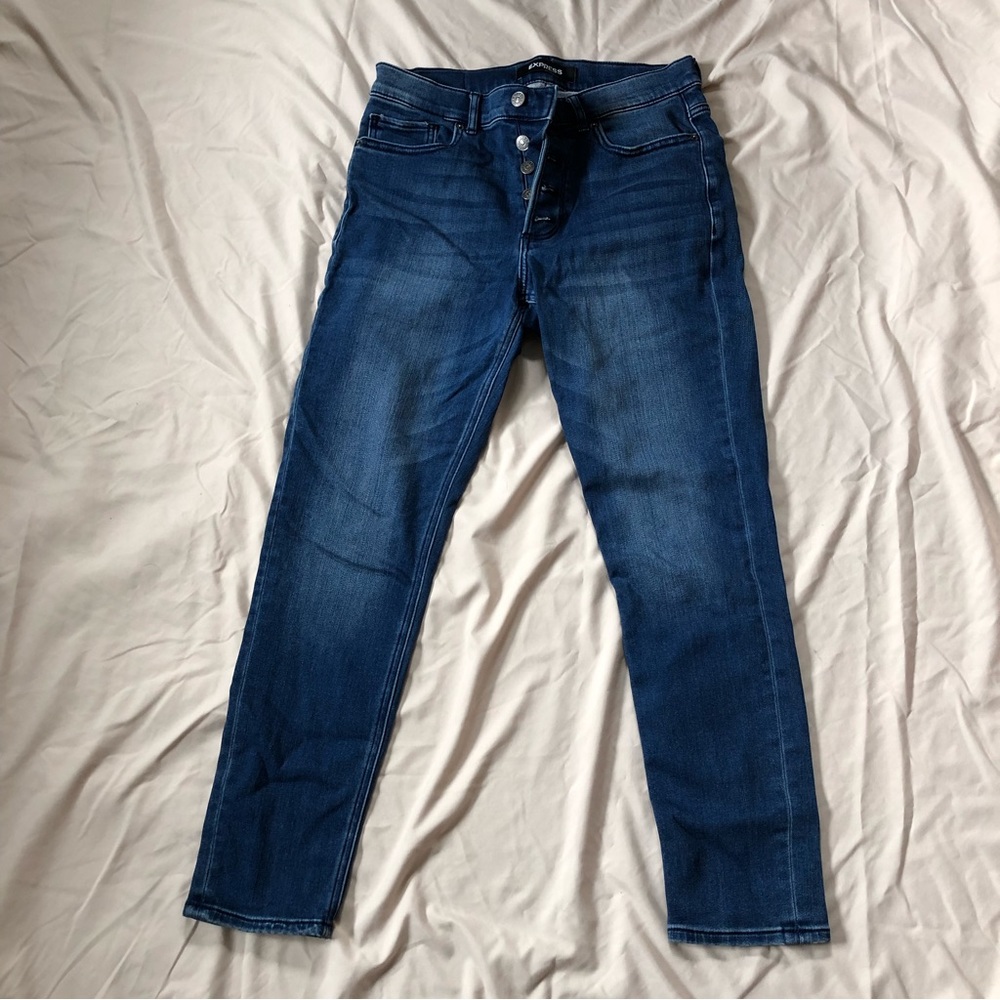 Express Ankle Legging high rise stretch jeans
